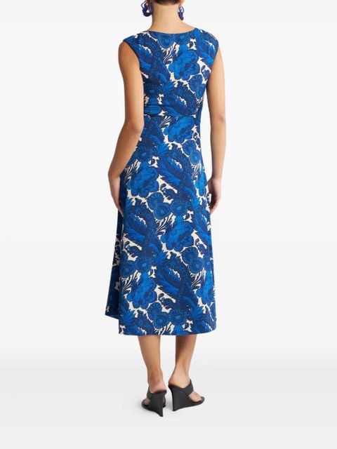 ETRO all-over printed dress - Blue