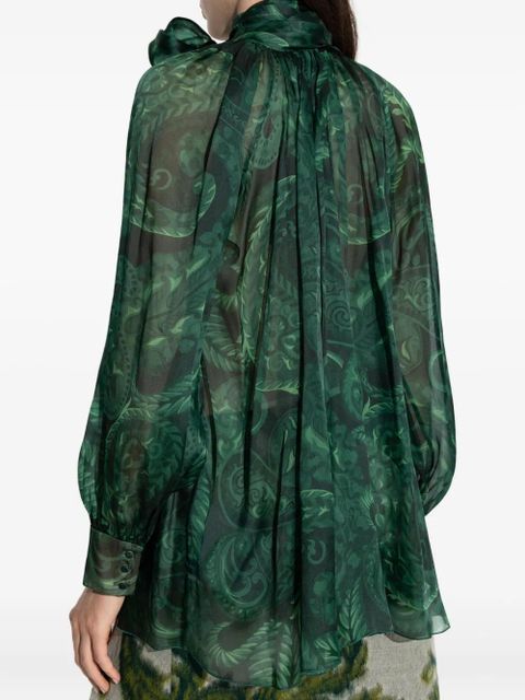 ETRO paisley-print blouse - Green