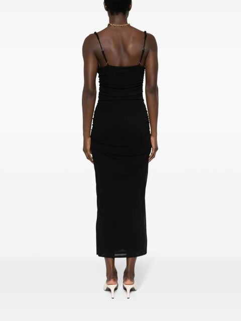 Nanushka Alexa ruched midi dres - Black - zdjęcie produktu nr 2