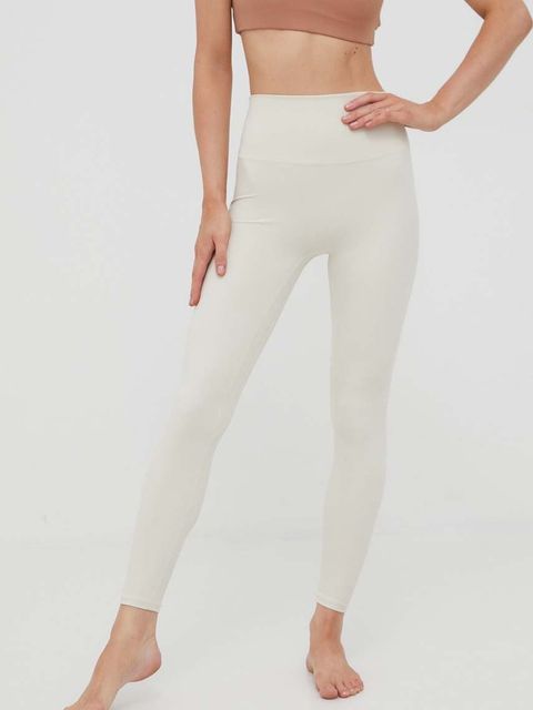 Joy in me legginsy do jogi Oneness Bond kolor beżowy gładkie Oneness Bond 7/8 - zdjęcie produktu nr 1