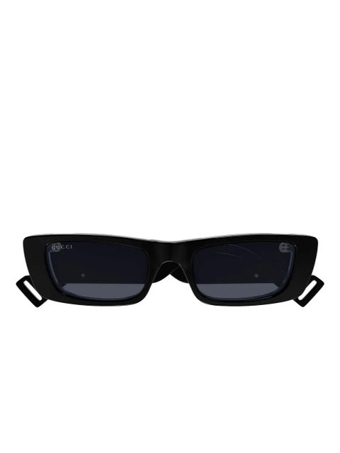 Gucci Eyewear rectangle logo sunglasses - Black - zdjęcie produktu nr 2
