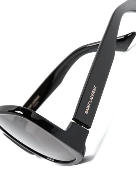 Saint Laurent Eyewear Solace pilot-frame sunglasses - Black - zdjęcie produktu nr 2