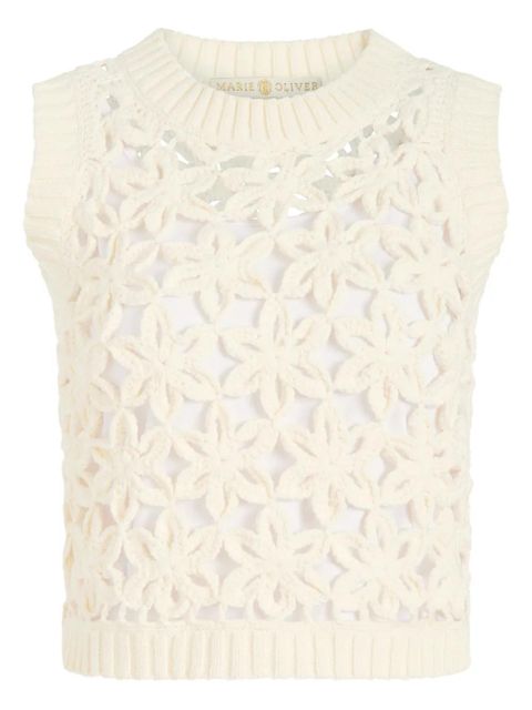 Marie Oliver Thea crochet top - White - zdjęcie produktu nr 1