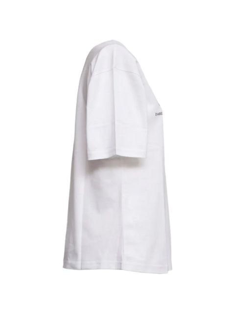 Sportmax Quiete Over text-print T-shirt - White - zdjęcie produktu nr 2