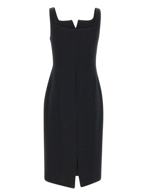 Max Mara Etruria square-neck sleeveless dress - Black