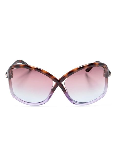 TOM FORD Eyewear Bettina oversize sunglasses - Brown - zdjęcie produktu nr 1