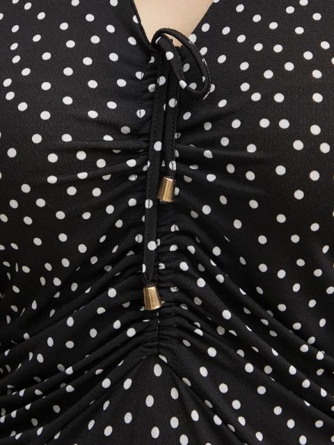 Morgan sukienka RGIADO kolor czarny midi rozkloszowana RGIADO