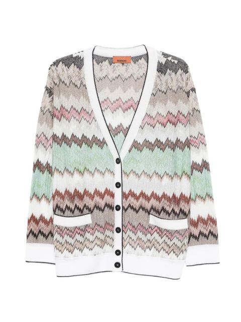 Missoni chevron pocket cardigan - White - zdjęcie produktu nr 1