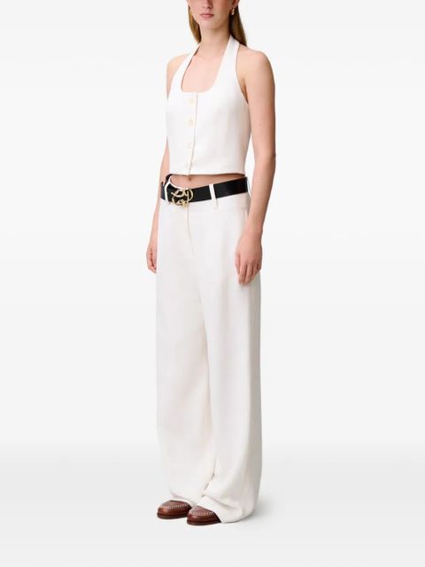 Claudie Pierlot button-fastening tailored trousers - Neutrals