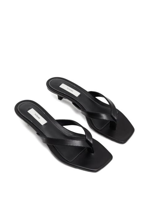 TOTEME 35mm square-toe sandals - Black - zdjęcie produktu nr 2