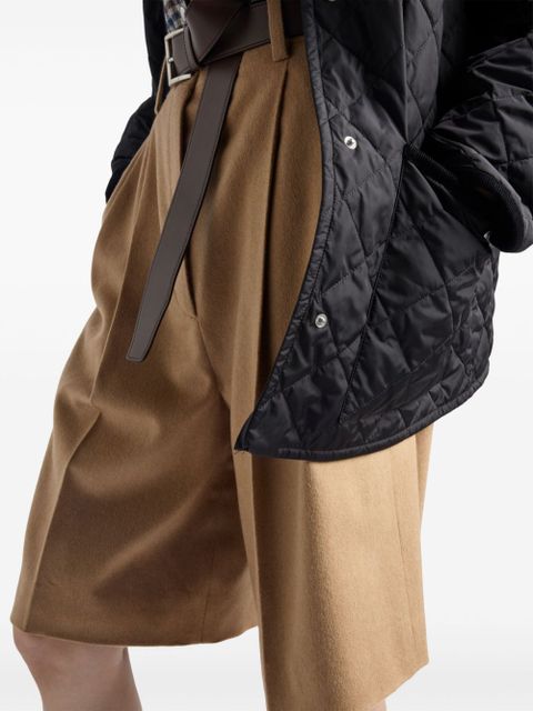 Prada pleat-detailing shorts - Brown - zdjęcie produktu nr 2