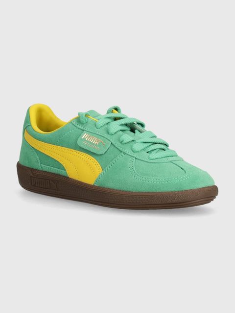 Puma sneakersy zamszowe Palermo Cobalt Glaze kolor zielony 396463 - zdjęcie produktu nr 1