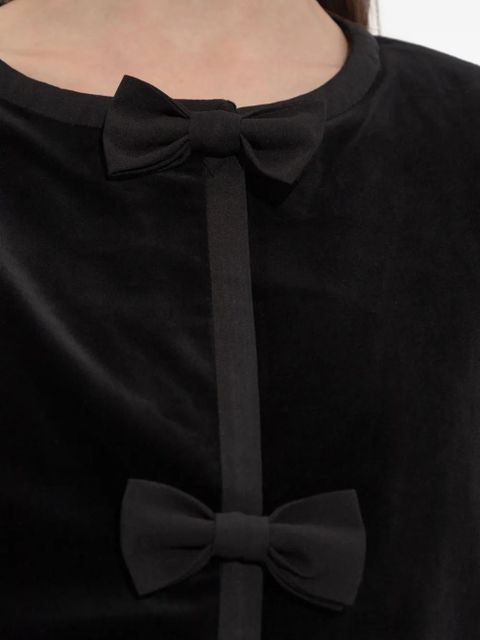 Posse Quincy bow-detail jacket - Black