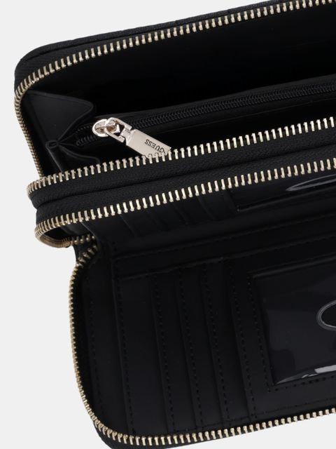 Guess portfel NADIRA damski kolor czarny SWQG84 24164