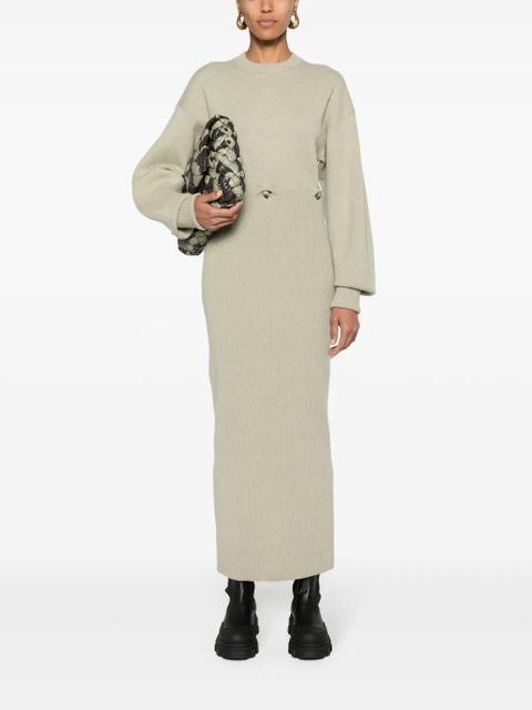 Nanushka modular merino midi dress - Neutrals