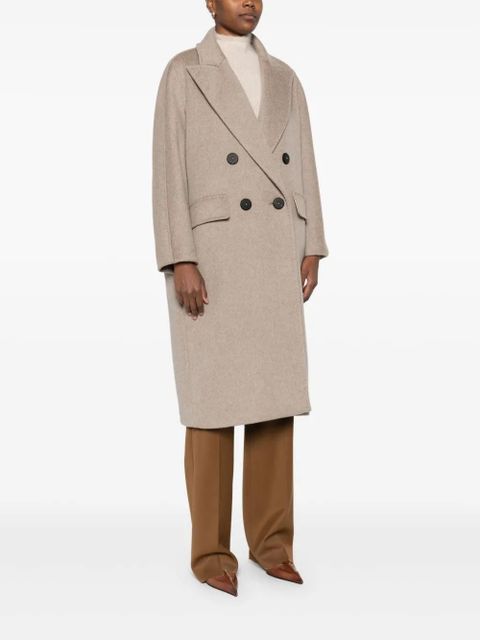 Max Mara belted cashmere coat - Neutrals