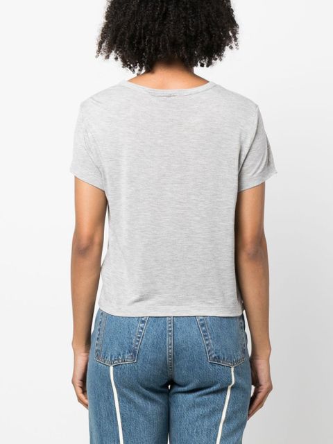 AGOLDE Adine Shrunken cropped T-shirt - Grey