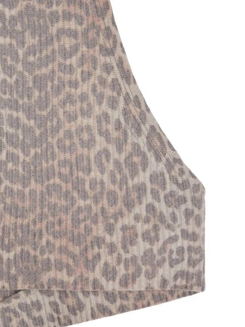 GANNI leopard-print balaclava - Brown - zdjęcie produktu nr 2