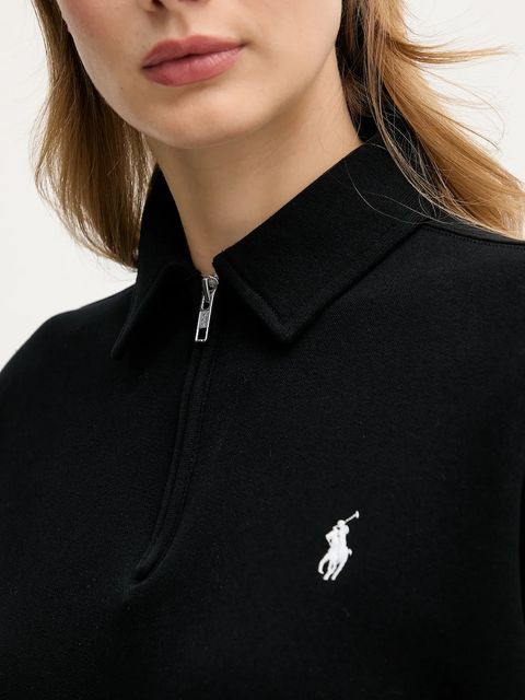 Polo Ralph Lauren bluza damska kolor czarny z aplikacją 211B18685