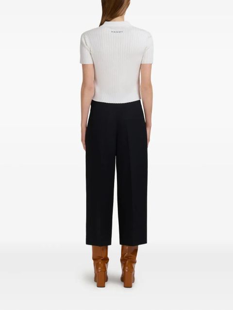 Marni virgin-wool high-waisted trousers - Black