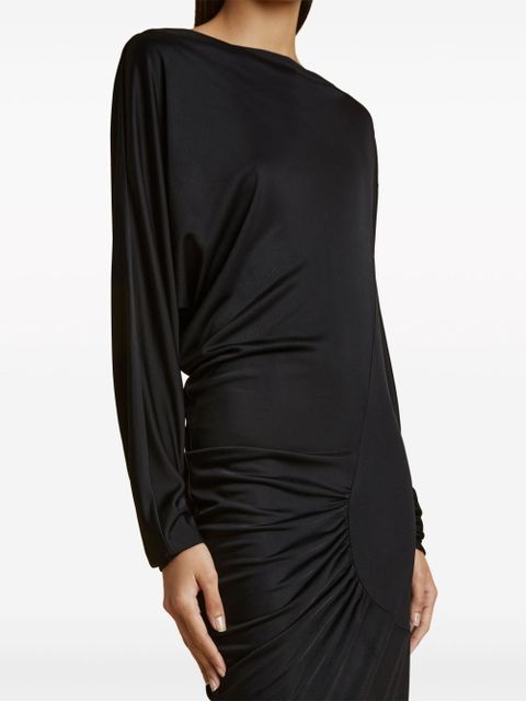 KHAITE The Oron ruched maxi dress - Black