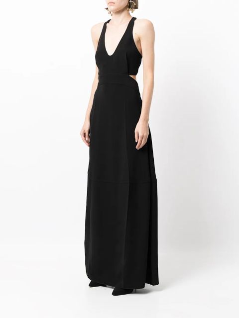 Victoria Beckham halterneck maxi dress - Black