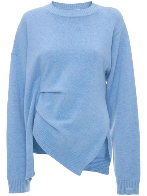 Victoria Beckham gathered-detail sweater - Blue - zdjęcie produktu nr 1