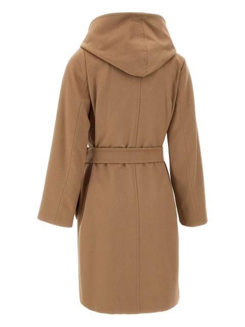 Max Mara belted wool double-breasted coat - Brown