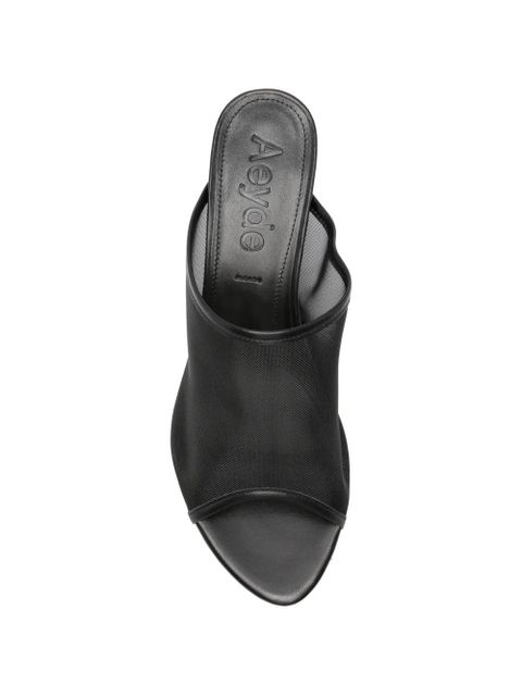 Aeyde Suzanne wedge sandals - White