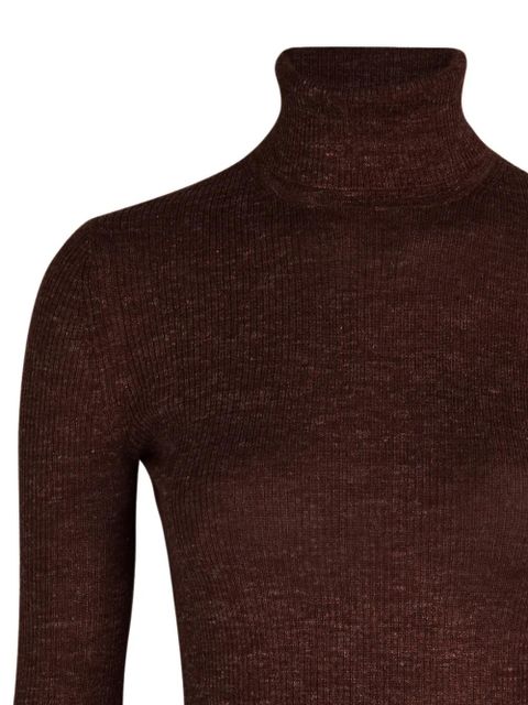 Gabriela Hearst roll-neck ribbed knitwear - Brown - zdjęcie produktu nr 2