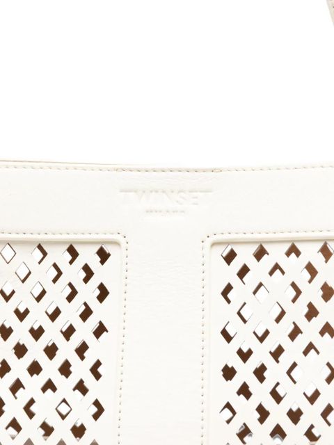 TWINSET openwork tote bag - White