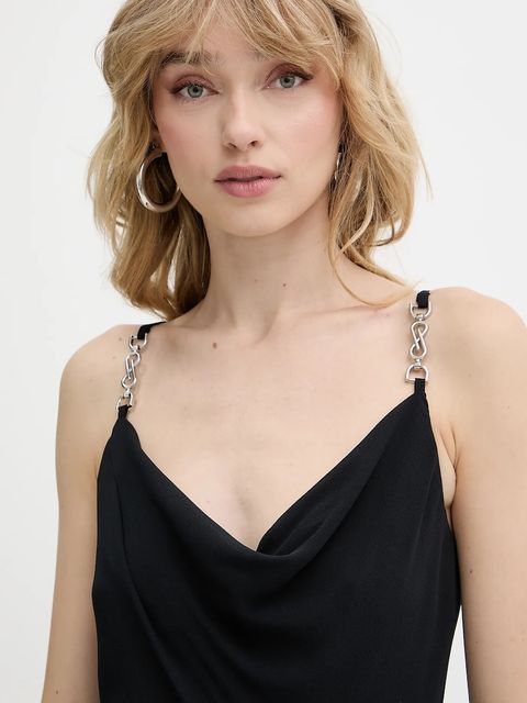 Morgan sukienka kolor granatowy mini rozkloszowana REMA