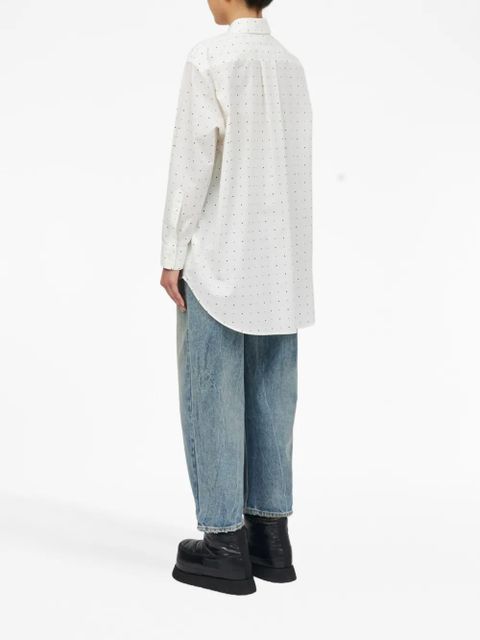MM6 Maison Margiela polka dot-print cotton shirt - White