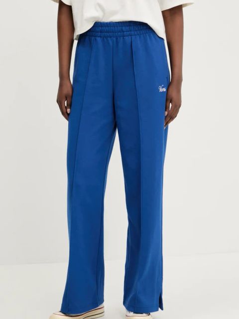 Vans spodnie dresowe damskie kolor niebieski gładkie VN000MAT7WM1