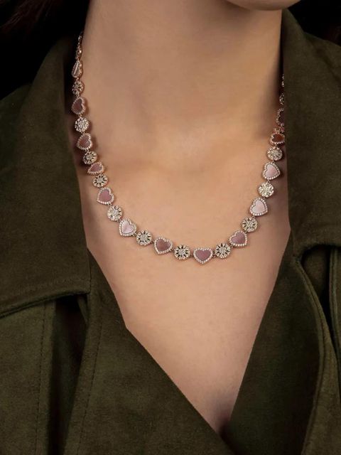 APM Monaco Heart & Dot adjustable necklace - Pink - zdjęcie produktu nr 2