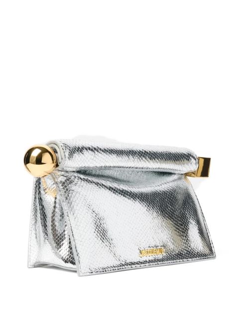 Jacquemus La Rond Carré clutch bag - Silver - zdjęcie produktu nr 2