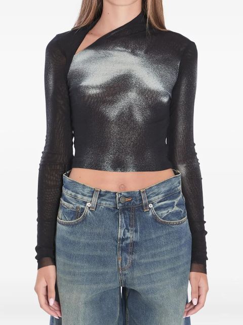 Jean Paul Gaultier body-dust asymmetric top - Black - zdjęcie produktu nr 1