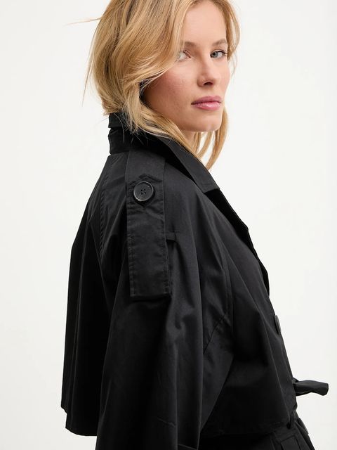 Answear.LAB płaszcz bawełniany kolor czarny