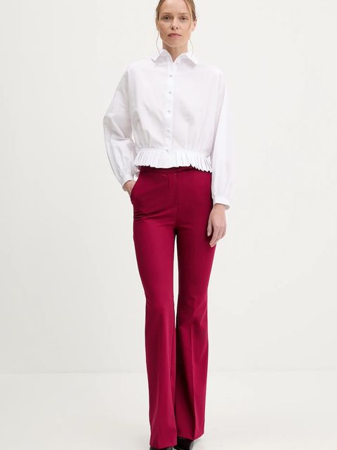 Answear.LAB koszula damska kolor biały regular z kołnierzykiem klasycznym