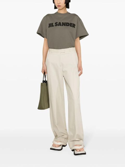 Jil Sander logo-print cotton T-shirt - Green - zdjęcie produktu nr 2