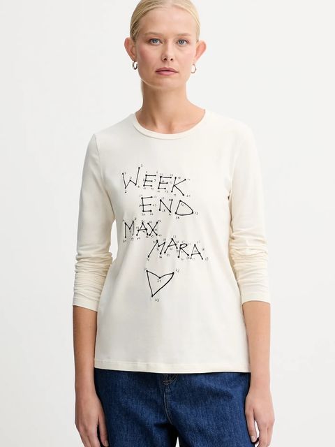 Weekend Max Mara longsleeve RENOIR kolor beżowy 2525946032600 - zdjęcie produktu nr 1