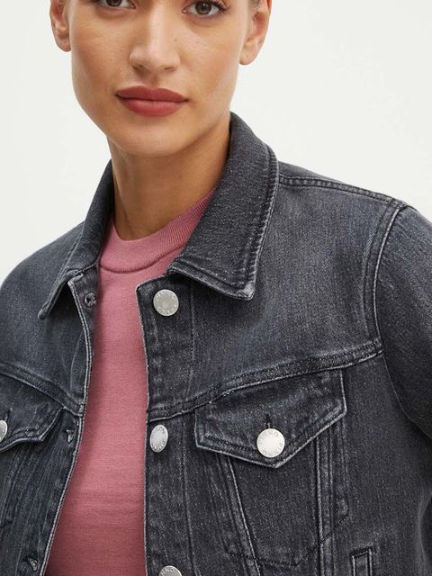 Pinko kurtka jeansowa damska kolor szary przejściowa 103864 A20U