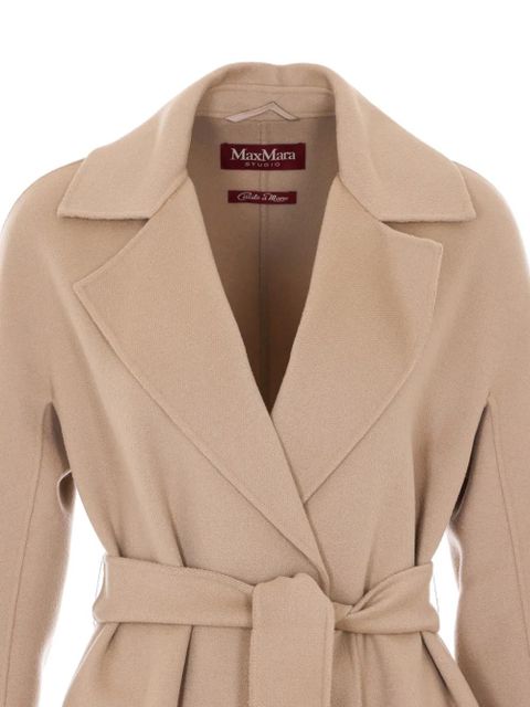 Max Mara belted notched-lapel coat - Neutrals
