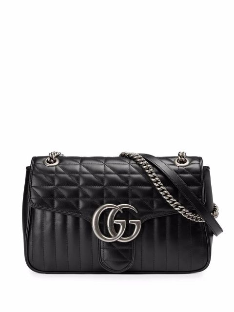 Gucci GG Marmont medium shoulder bag - Black