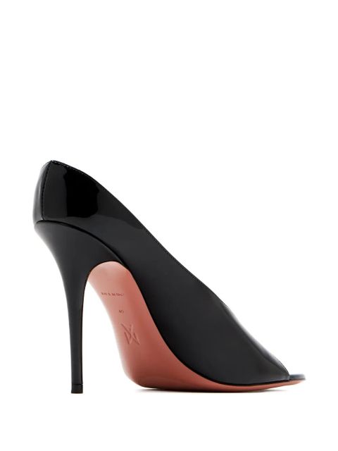 Amina Muaddi Anok patent sandals - Black