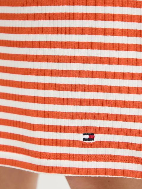 Tommy Hilfiger sukienka kolor pomarańczowy mini prosta WW0WW45804