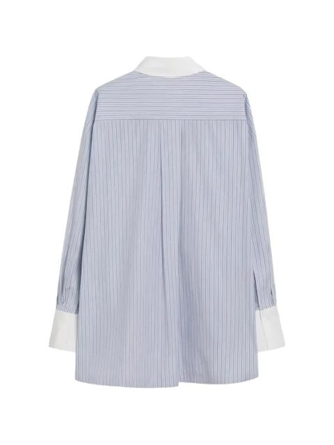 The Attico striped collar shirt - Blue - zdjęcie produktu nr 2