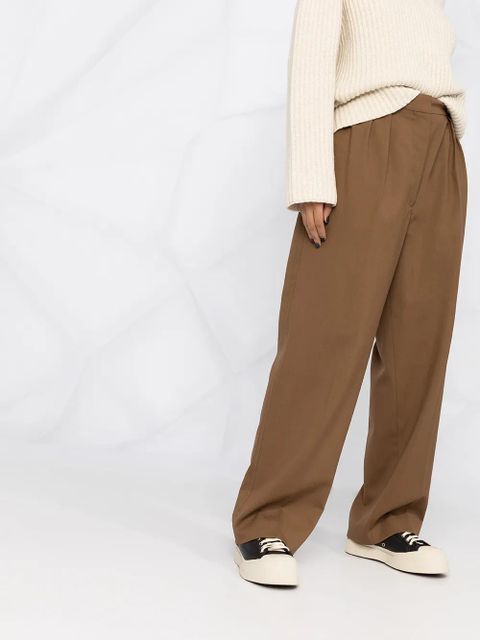 Marni tailored wide-leg trousers - Brown