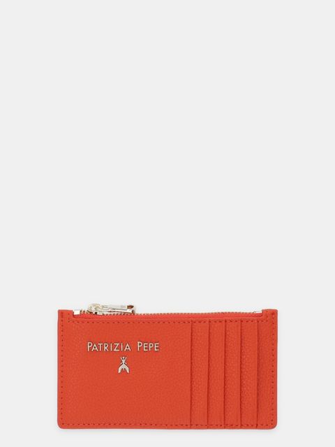 Patrizia Pepe portfel skórzany damski kolor pomarańczowy CQ9105 L001 - zdjęcie produktu nr 1