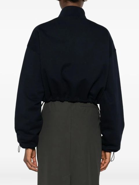Miu Miu zip pocket sweatshirt - Blue